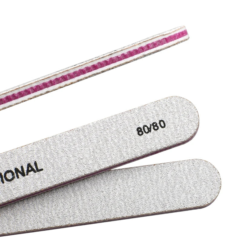 10Pcs Nail Art File 80/80 Buffer Buffering