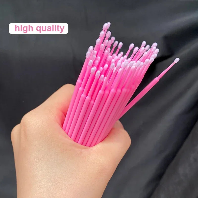 100Pcs Eyelash Cleaning Brush