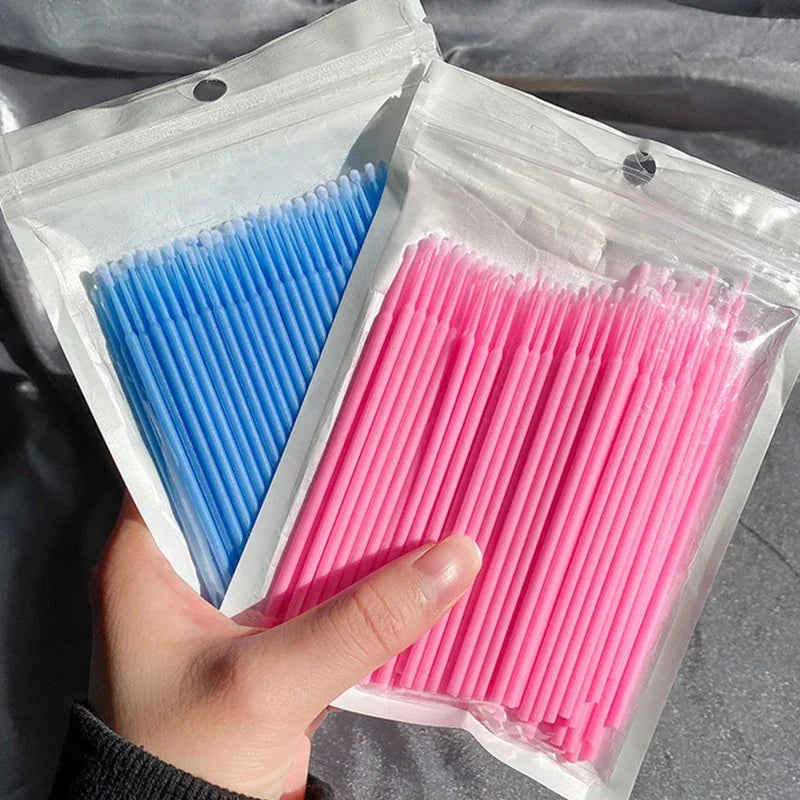 100Pcs Eyelash Cleaning Brush