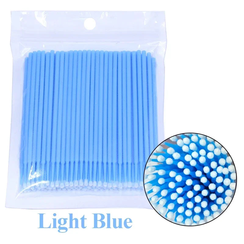 100Pcs Eyelash Cleaning Brush