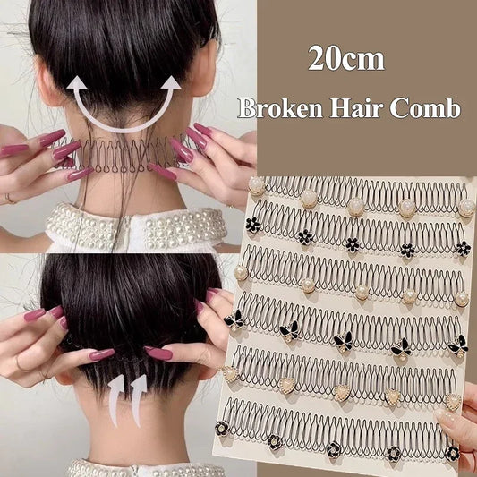 Lovely Flower Pearl Broken Hair Organizer