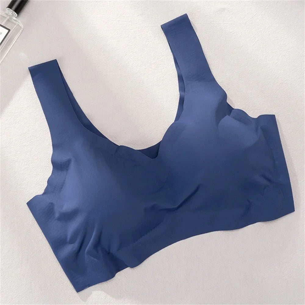 Ice Silk Bra Seamless Vest Bras Women Push Up