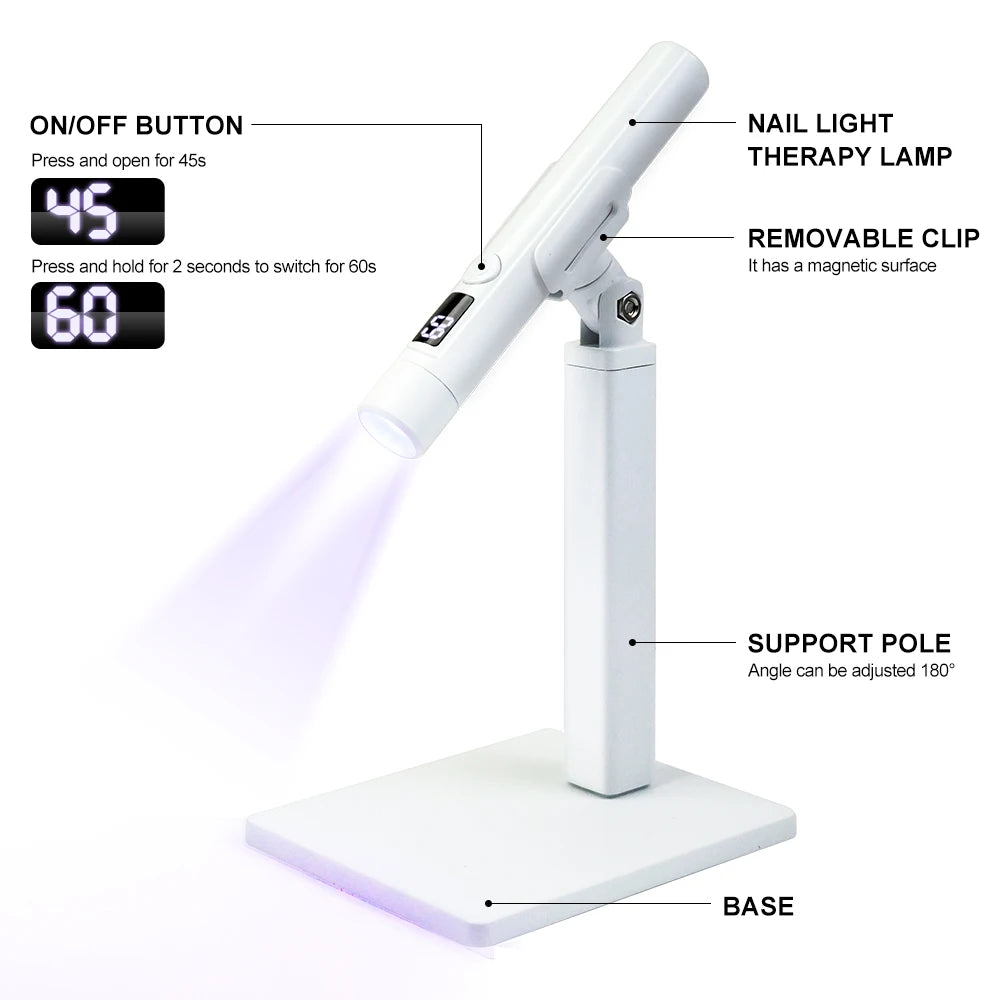 Light Lamp for Nails Art Desk Stand Removable