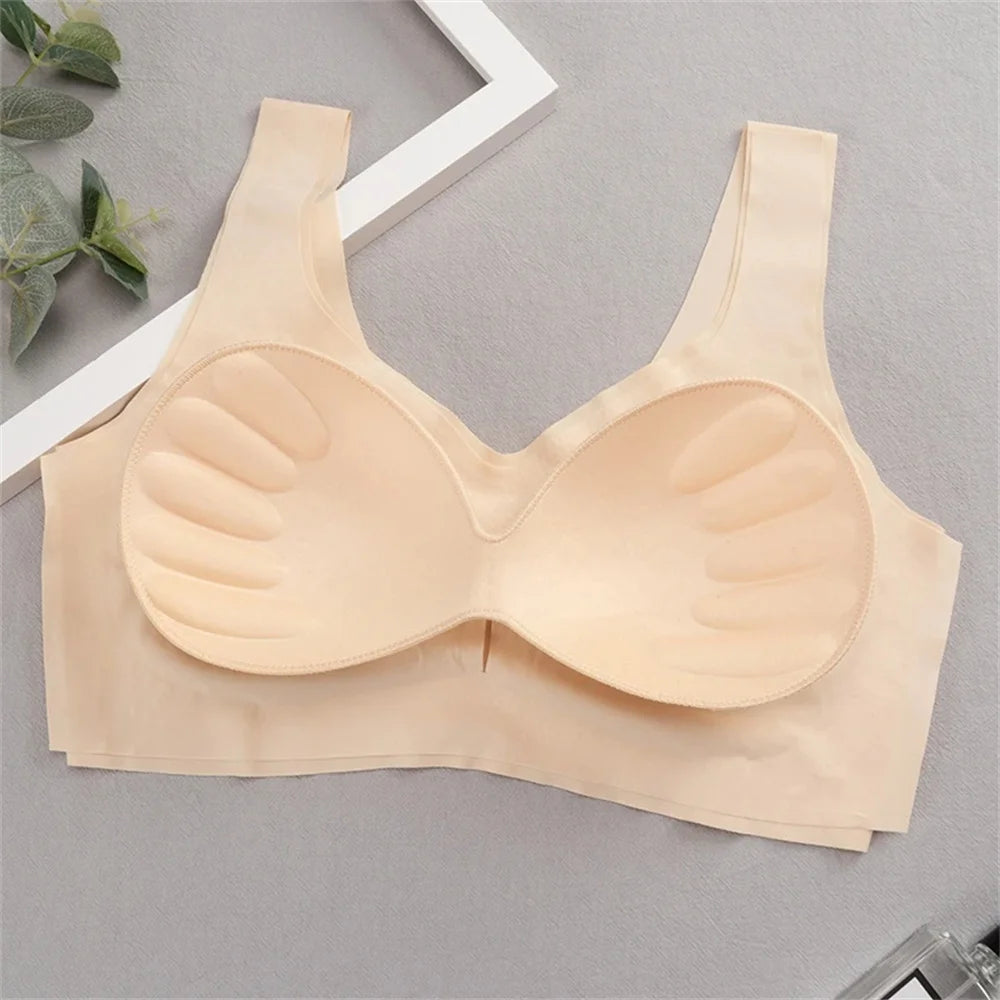 Ice Silk Bra Seamless Vest Bras Women Push Up