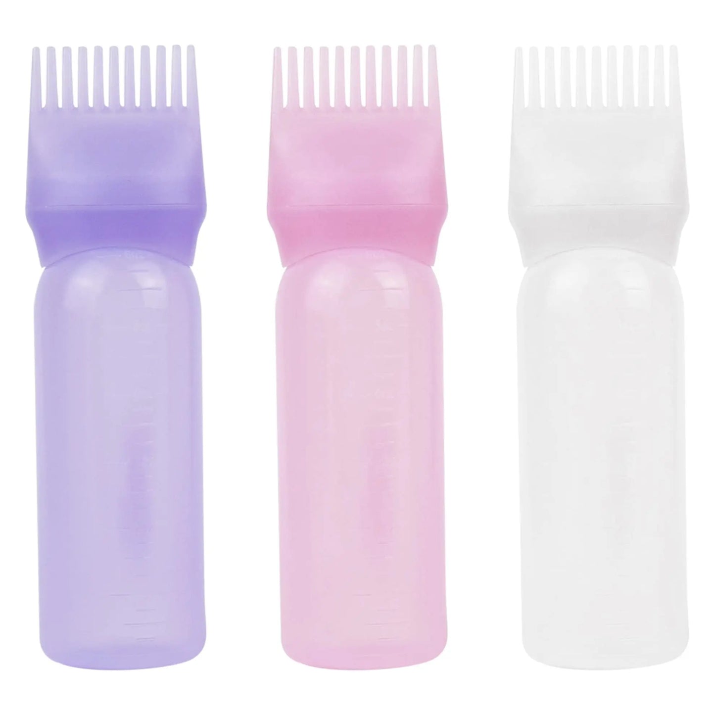 120ml Hair Dye Applicator Oil Applicator Bottle Hair Brush