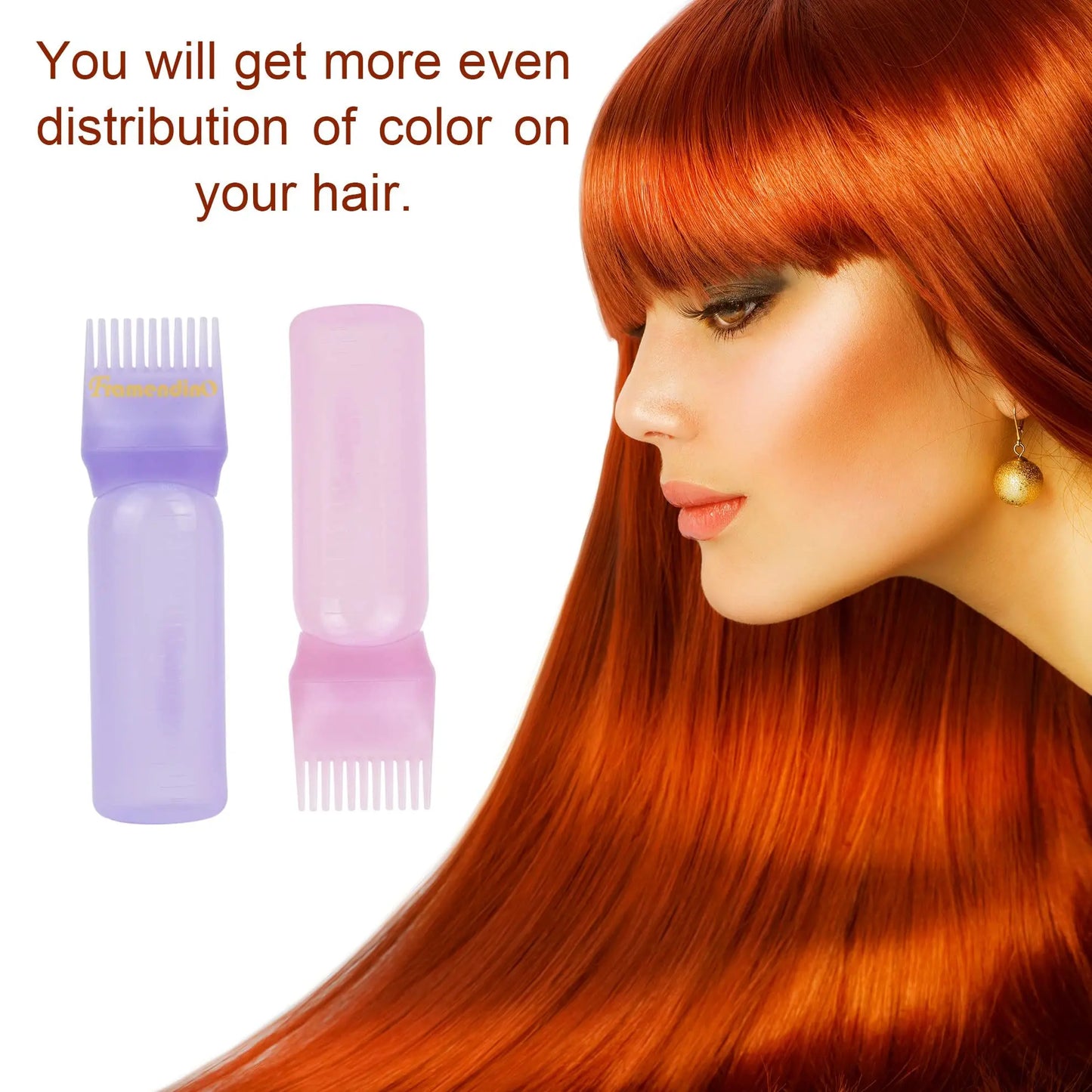 120ml Hair Dye Applicator Oil Applicator Bottle Hair Brush