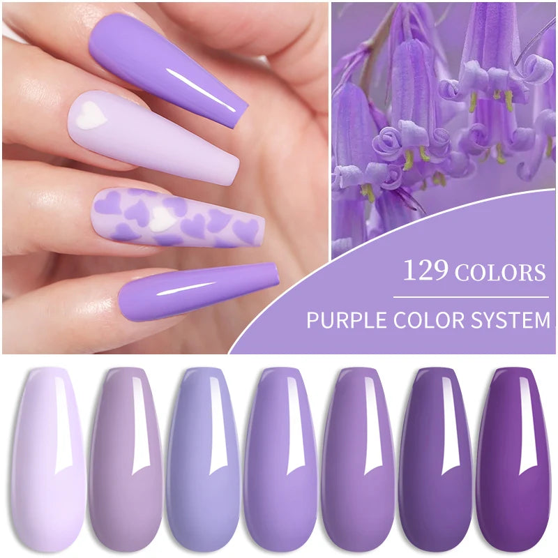 LILYCUTE 129 Colors 7ML Nail Gel Polish Nail