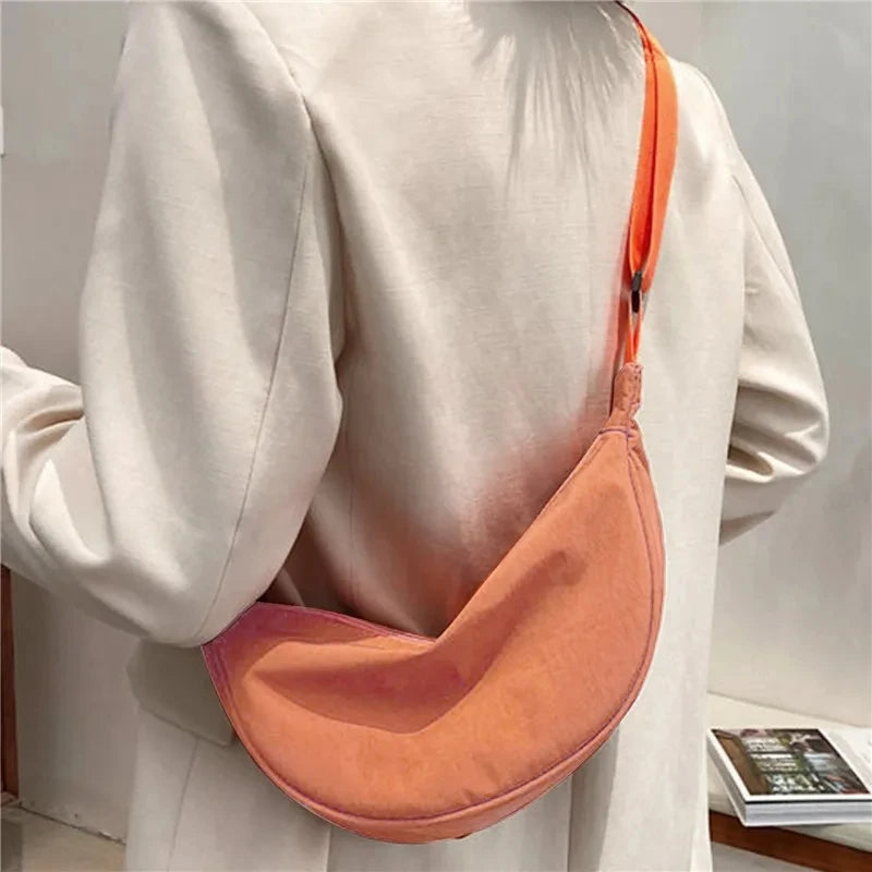 Casual Nylon Chest Hobo Crossbody Bag for Women