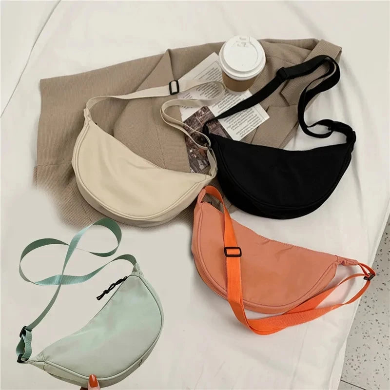 Casual Nylon Chest Hobo Crossbody Bag for Women