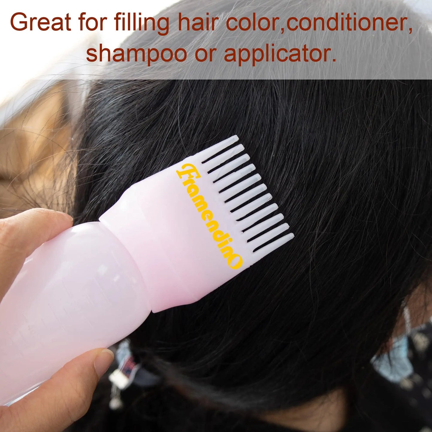 120ml Hair Dye Applicator Oil Applicator Bottle Hair Brush